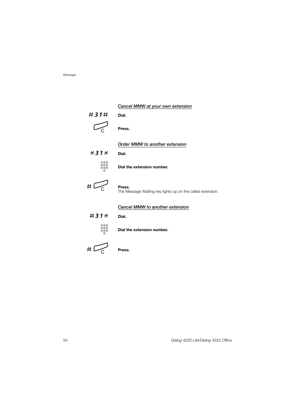 Ericsson DIALOG 4220 User Manual | Page 54 / 102