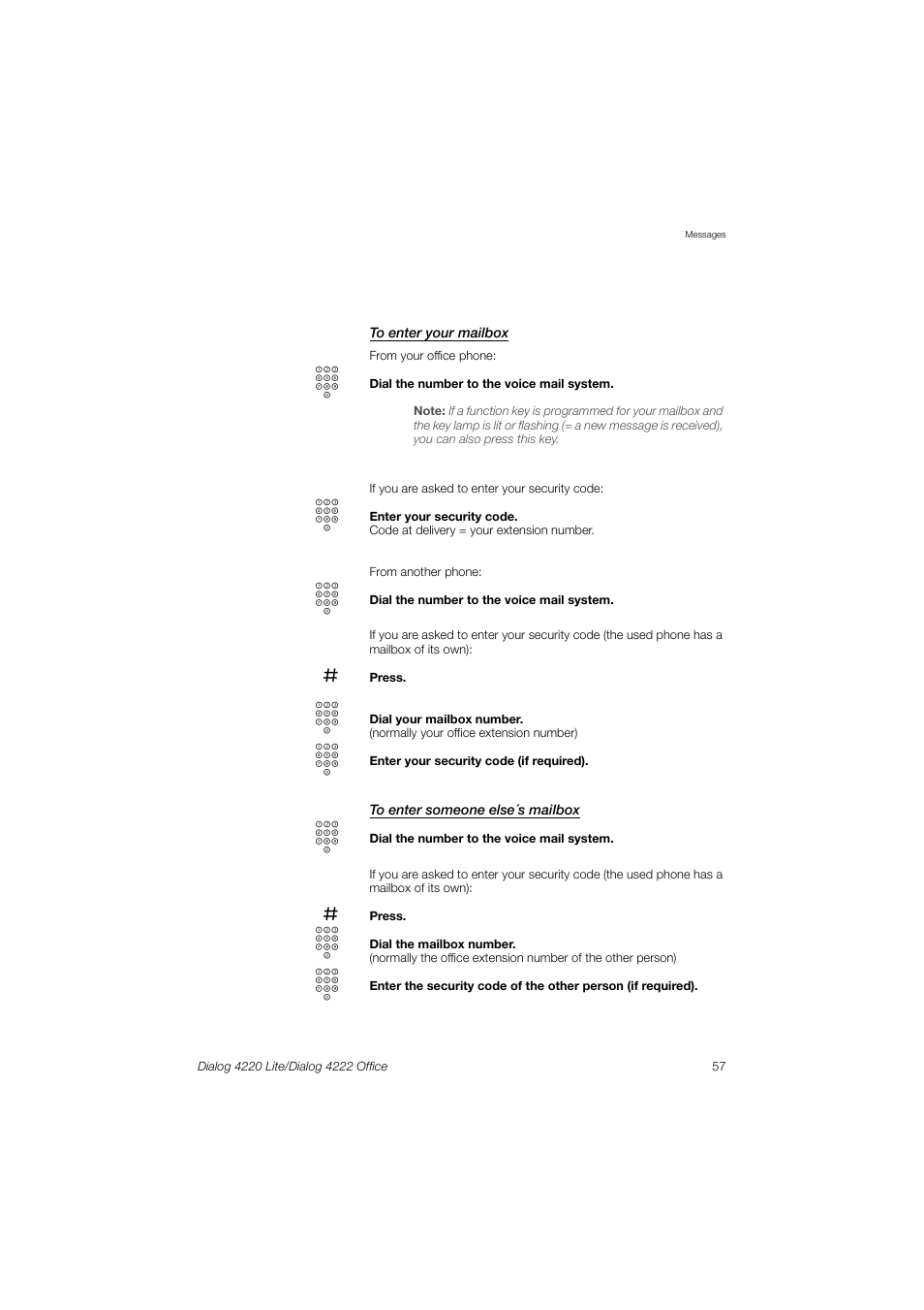 Ericsson DIALOG 4220 User Manual | Page 57 / 102