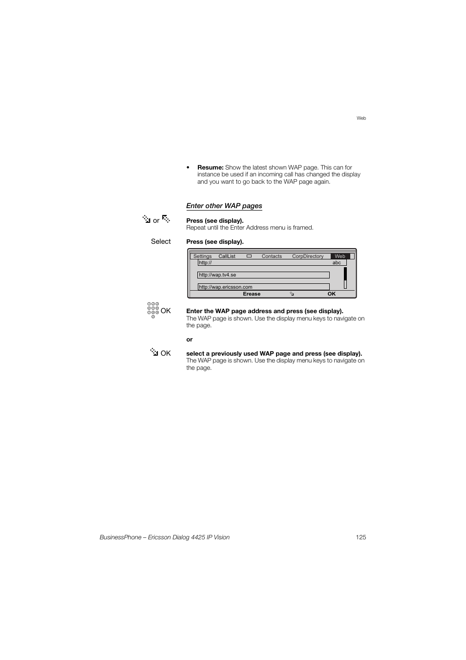 Ericsson IP Vision Dialog 4425 User Manual | Page 125 / 152