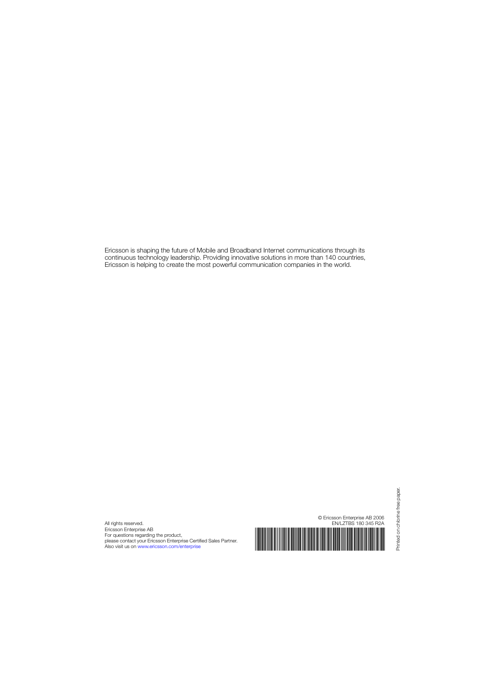 Ericsson IP Vision Dialog 4425 User Manual | Page 152 / 152