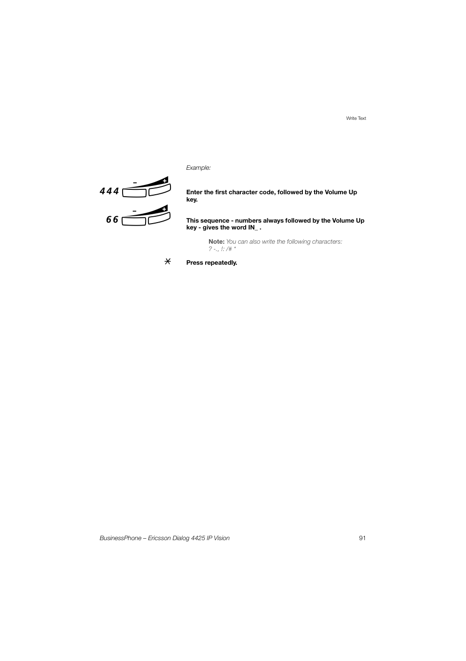 444 ì, 66 ì | Ericsson IP Vision Dialog 4425 User Manual | Page 91 / 152