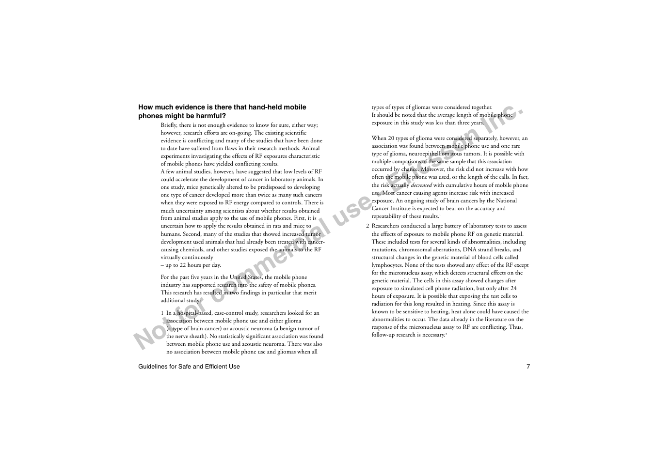 No t f or co m m er cia l u se - e ric ss on in c | Ericsson T19LX User Manual | Page 11 / 84