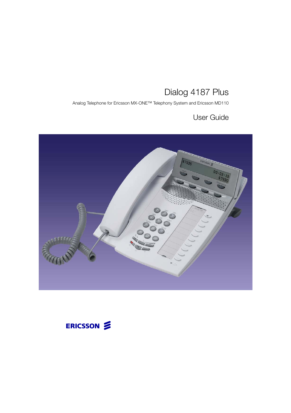 Ericsson 4187 Plus User Manual | 102 pages