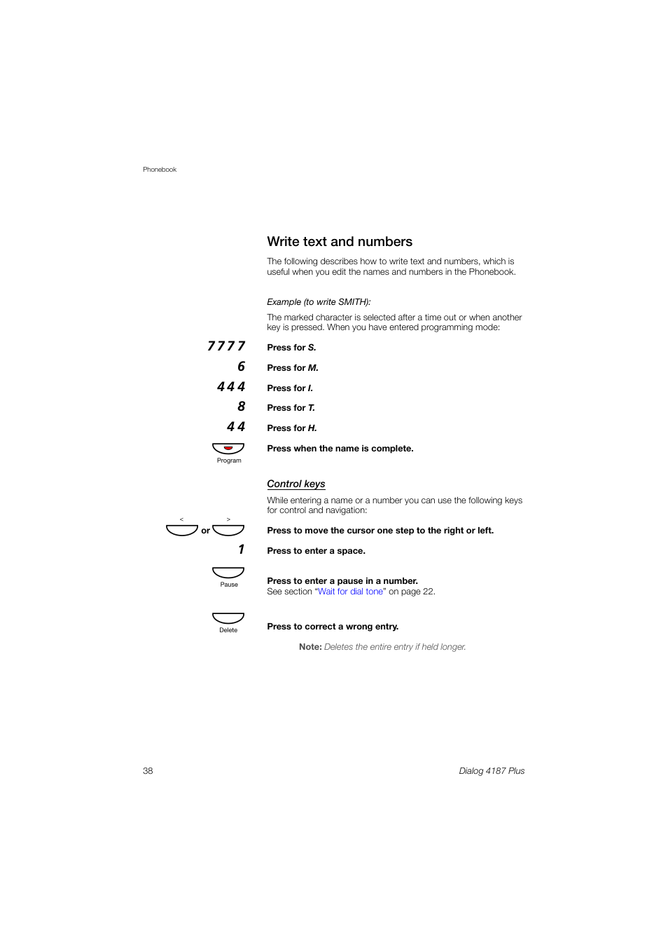 Write text and numbers | Ericsson 4187 Plus User Manual | Page 38 / 102