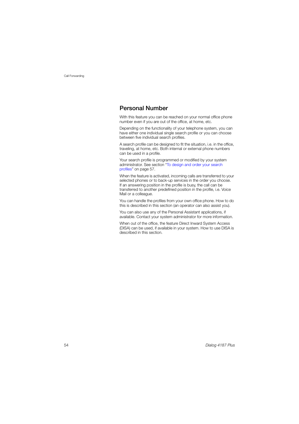 Personal number | Ericsson 4187 Plus User Manual | Page 54 / 102