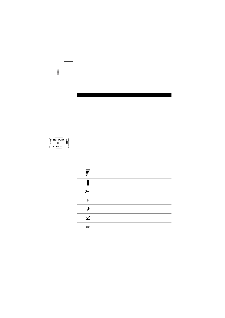 Display information andkey functions, Display information, Icons in the display | Display information and key functions | Ericsson A1018 User Manual | Page 13 / 89
