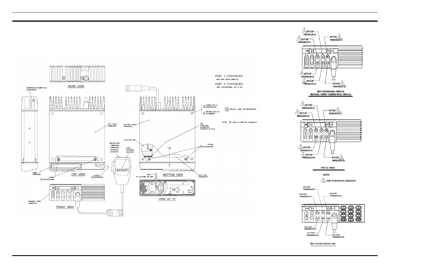 Assembly diagram | Ericsson MOBILE RADIO LBI-38848D User Manual | Page 9 / 12