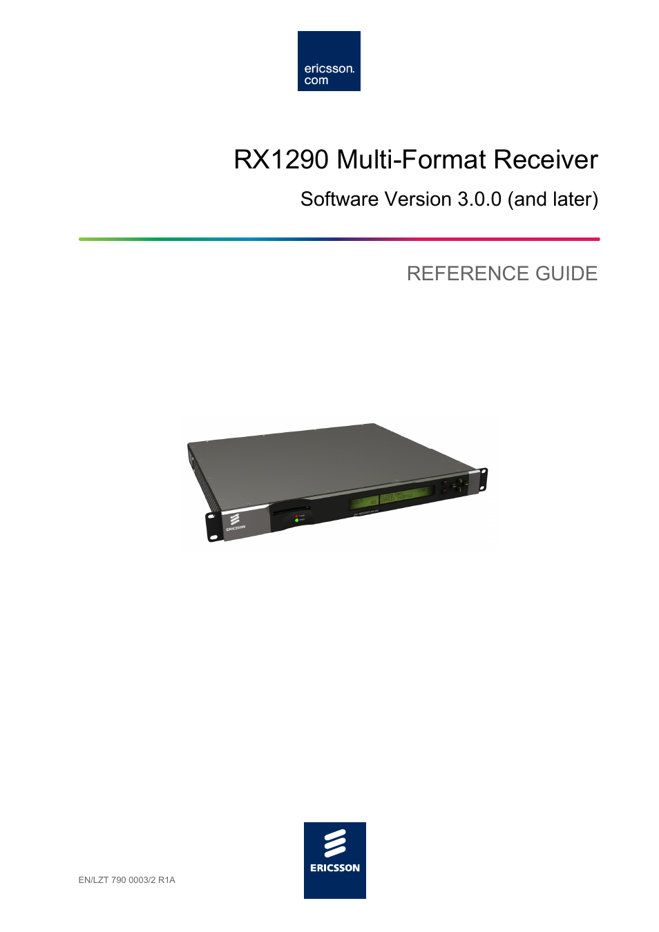 Ericsson Multi-Format Receiver RX1290 User Manual | 176 pages