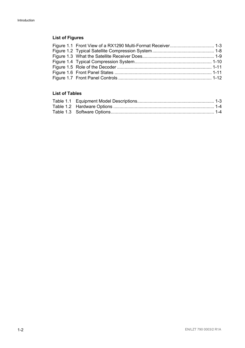 Ericsson Multi-Format Receiver RX1290 User Manual | Page 10 / 176