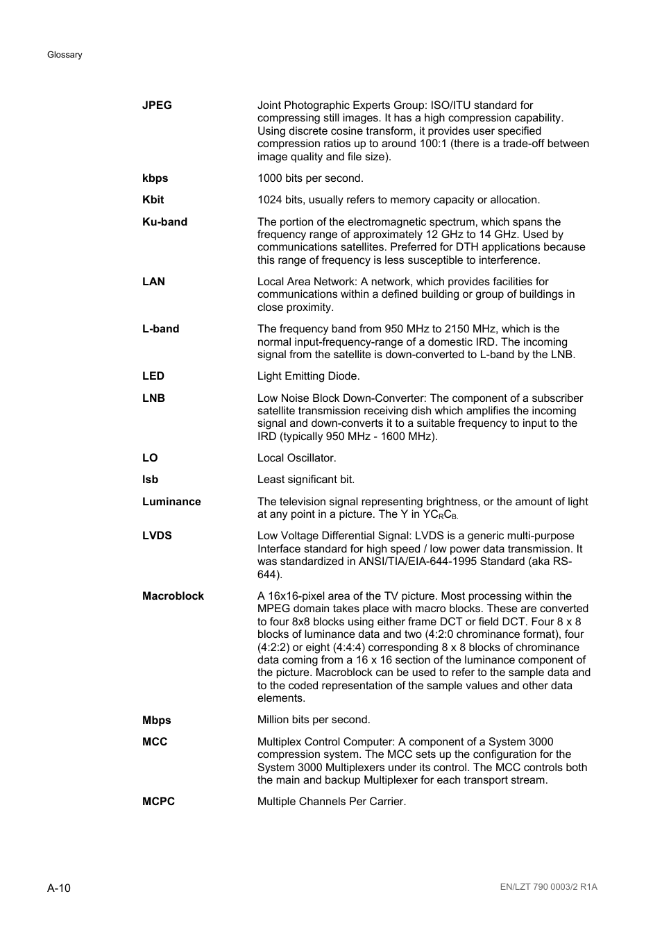 Ericsson Multi-Format Receiver RX1290 User Manual | Page 104 / 176