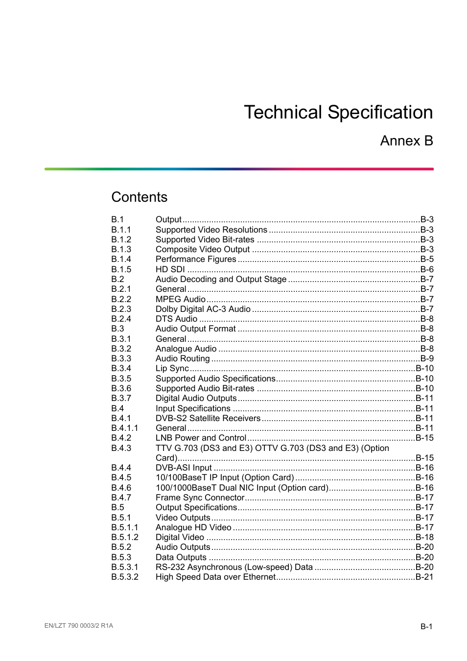 Ericsson Multi-Format Receiver RX1290 User Manual | Page 115 / 176