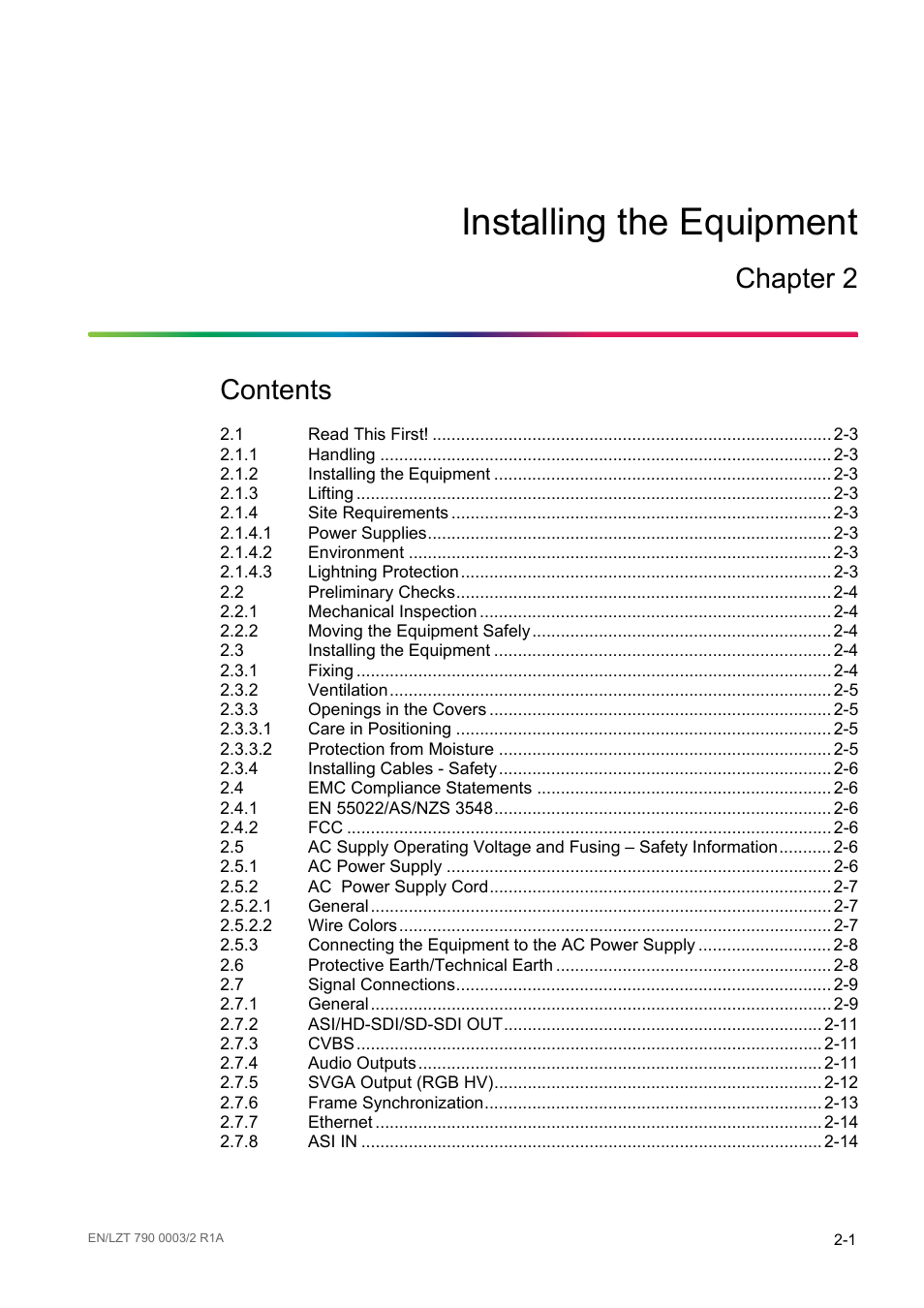 Ericsson Multi-Format Receiver RX1290 User Manual | Page 23 / 176