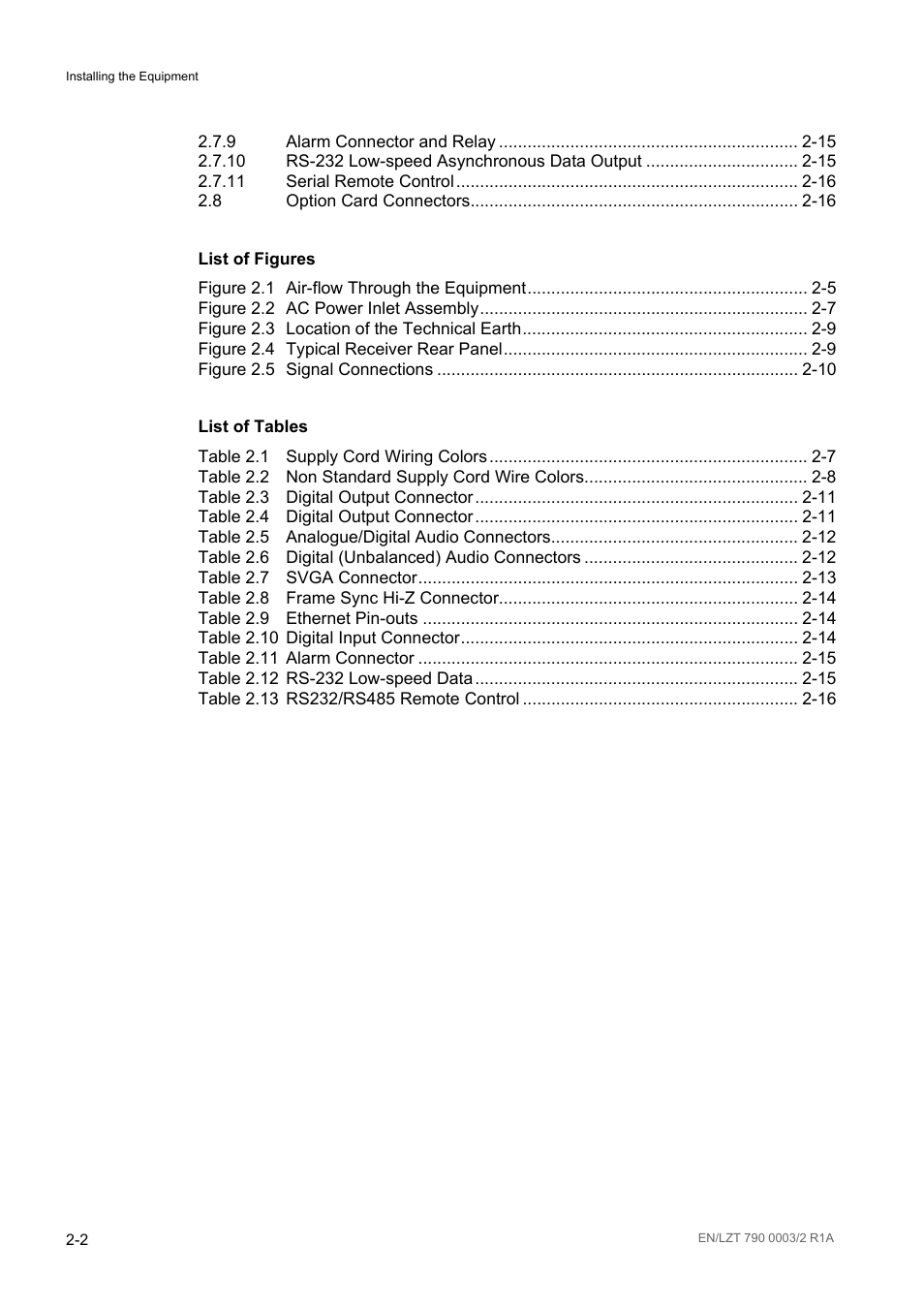 Ericsson Multi-Format Receiver RX1290 User Manual | Page 24 / 176
