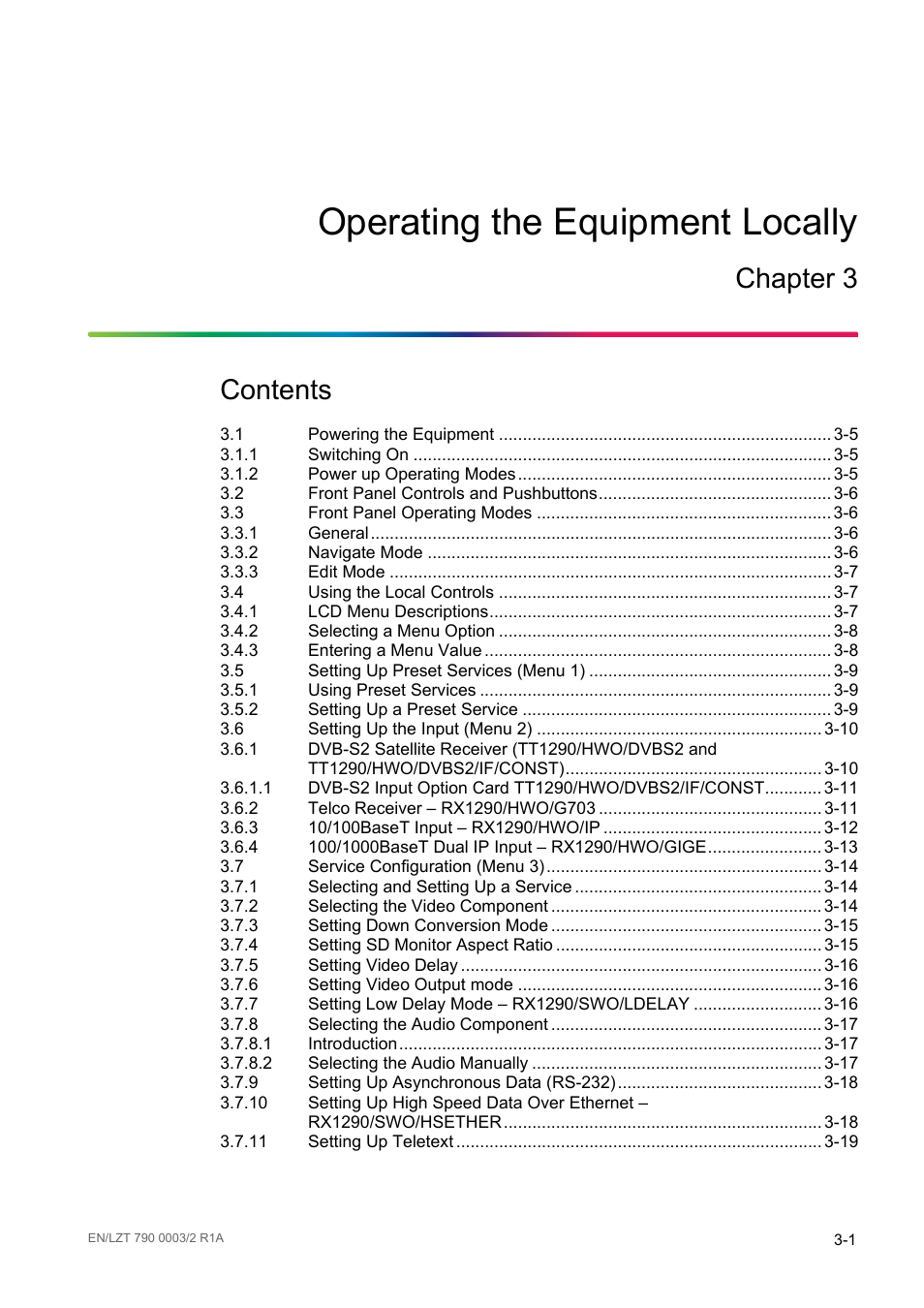 Ericsson Multi-Format Receiver RX1290 User Manual | Page 39 / 176