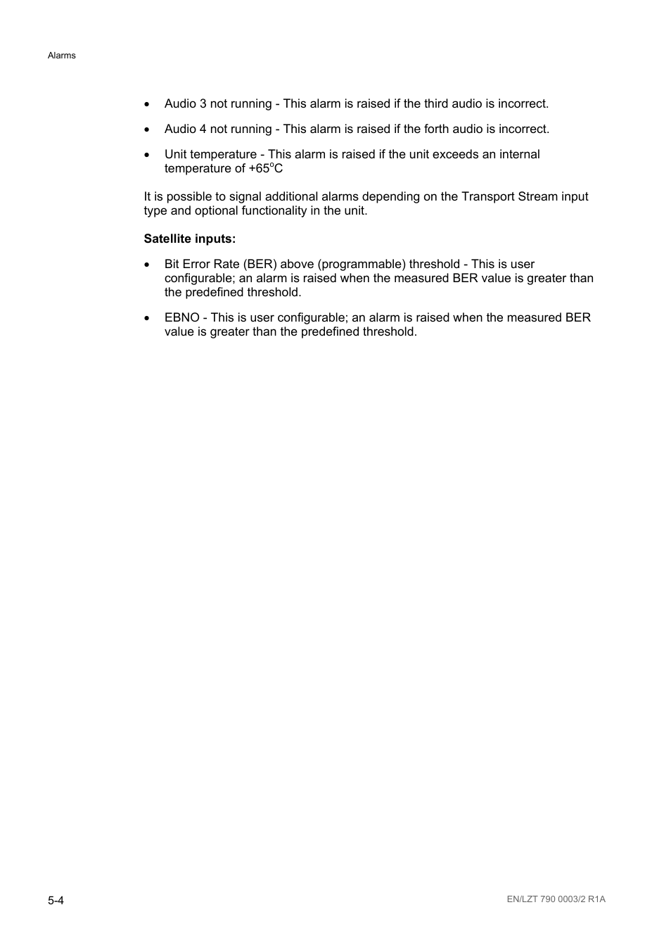 Ericsson Multi-Format Receiver RX1290 User Manual | Page 76 / 176