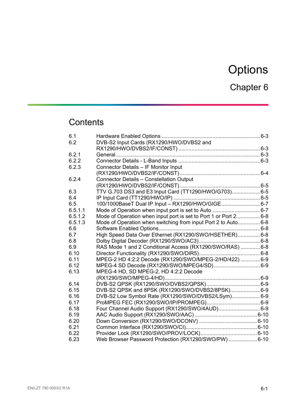 Ericsson Multi-Format Receiver RX1290 User Manual | Page 77 / 176