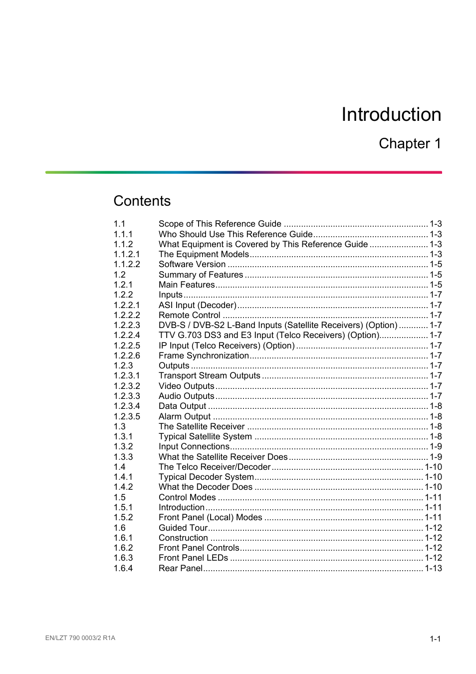 Ericsson Multi-Format Receiver RX1290 User Manual | Page 9 / 176