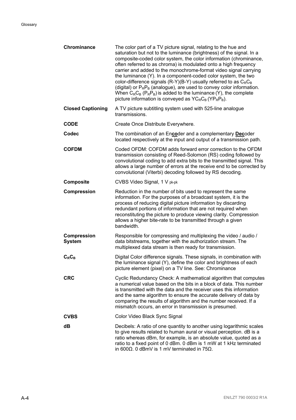 Ericsson Multi-Format Receiver RX1290 User Manual | Page 98 / 176