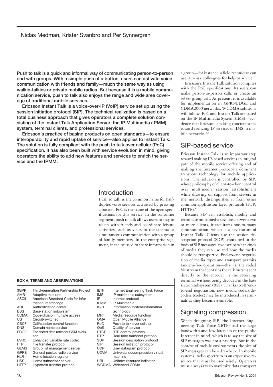 Ericsson CDMA2000 User Manual | 4 pages