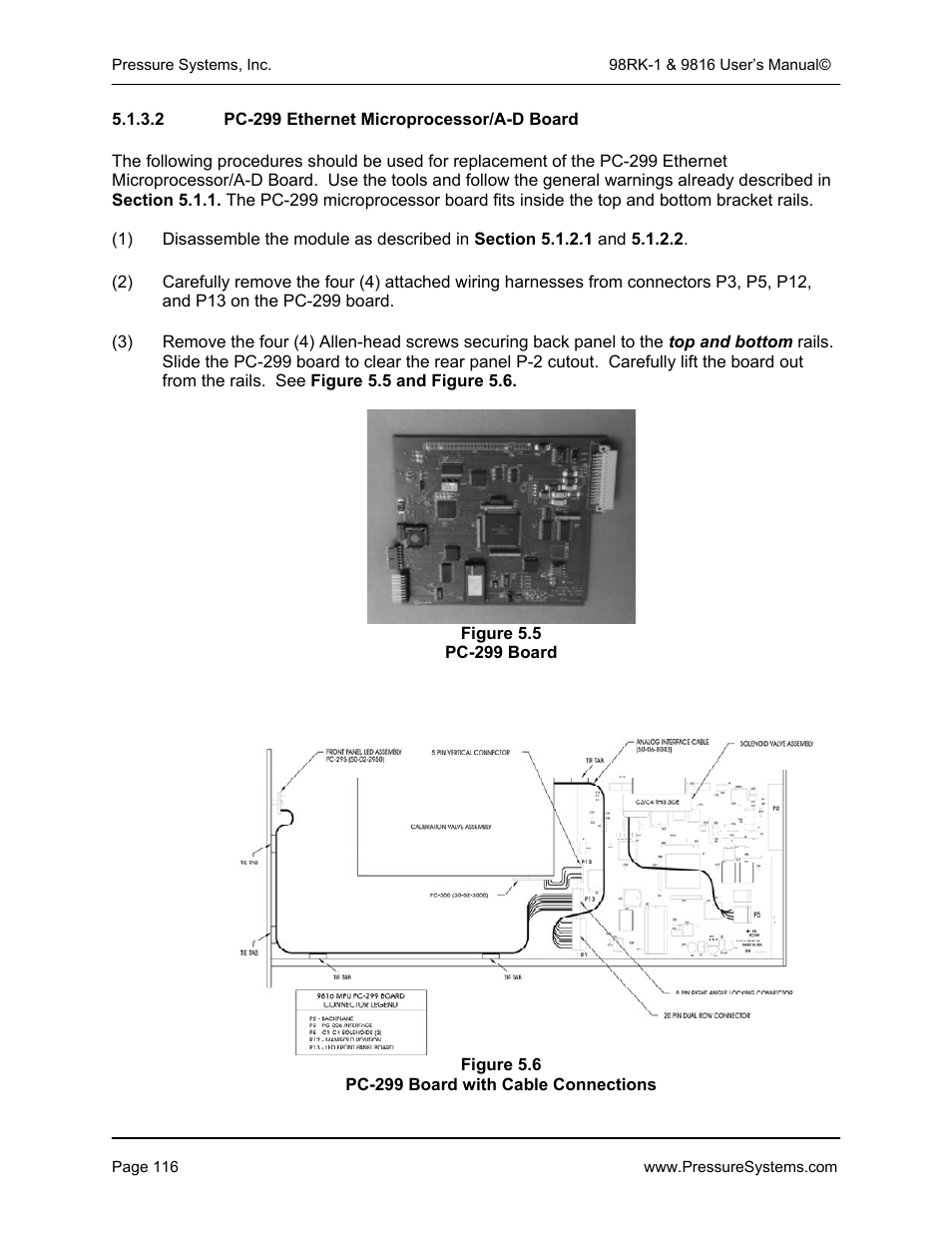 Pressure Systems 98RK-1 User Manual | Page 118 / 153