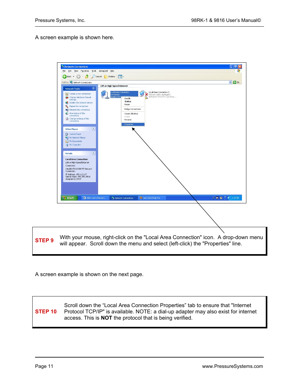 Pressure Systems 98RK-1 User Manual | Page 13 / 153