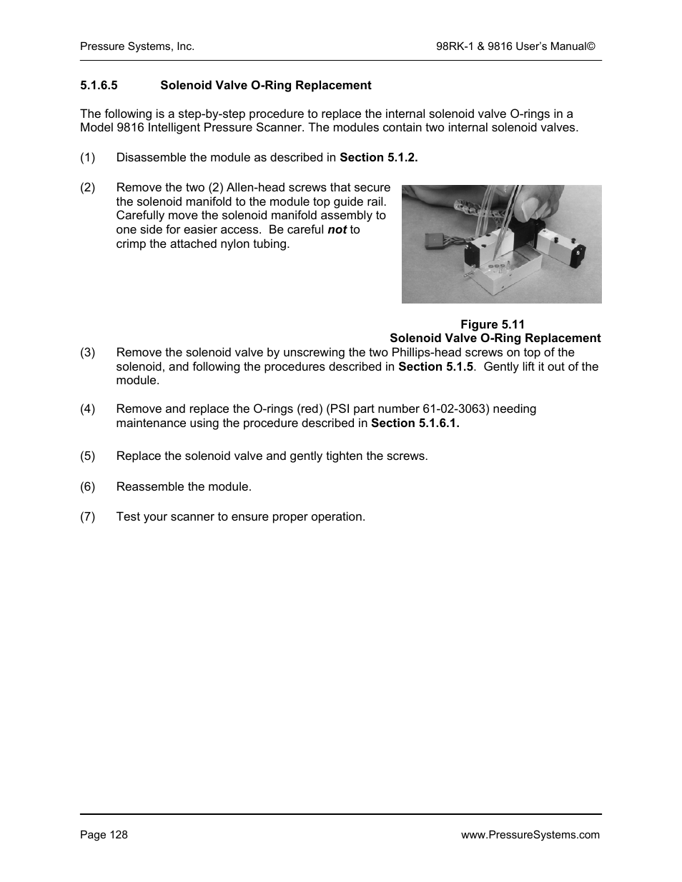 Pressure Systems 98RK-1 User Manual | Page 130 / 153