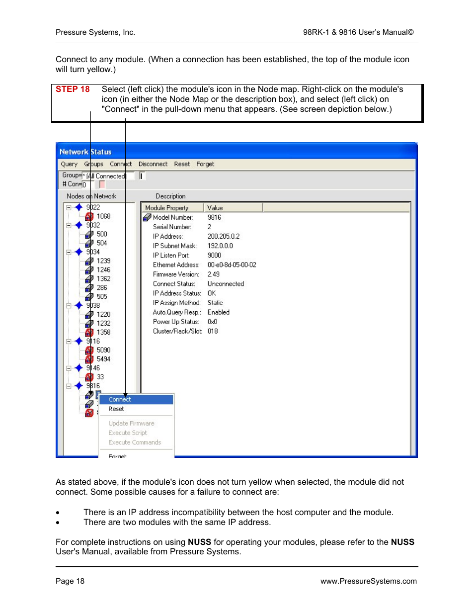 Pressure Systems 98RK-1 User Manual | Page 20 / 153