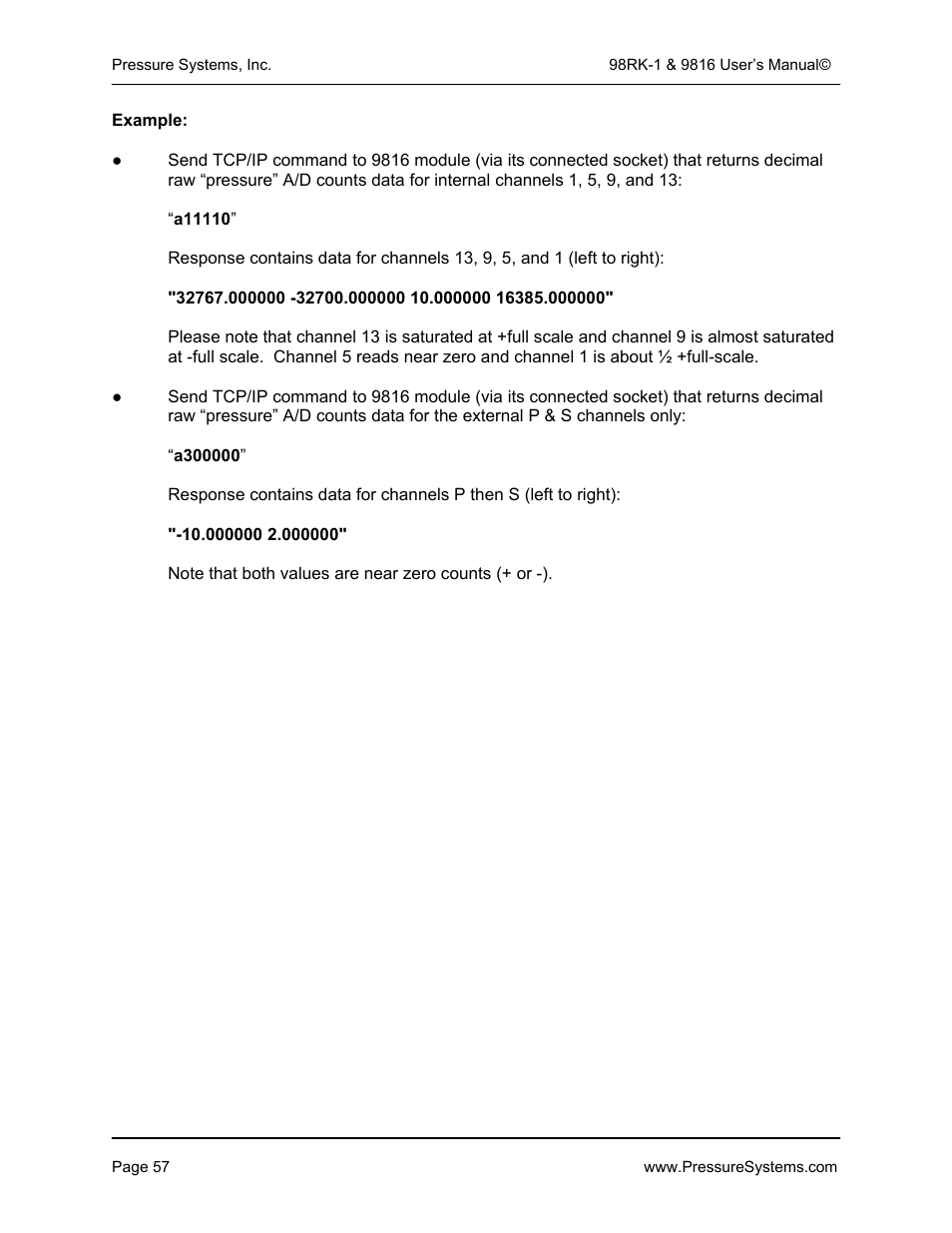 Pressure Systems 98RK-1 User Manual | Page 59 / 153