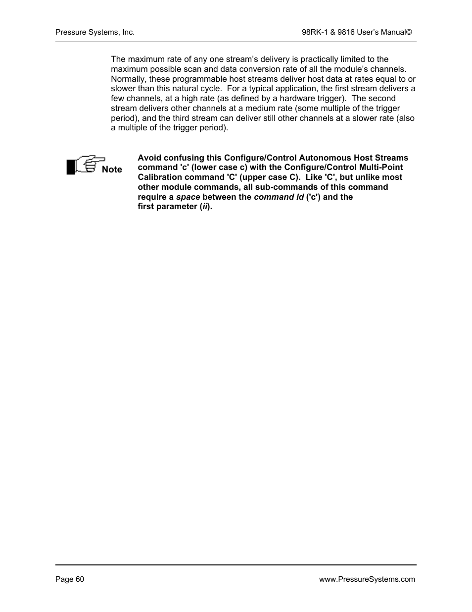 Pressure Systems 98RK-1 User Manual | Page 62 / 153
