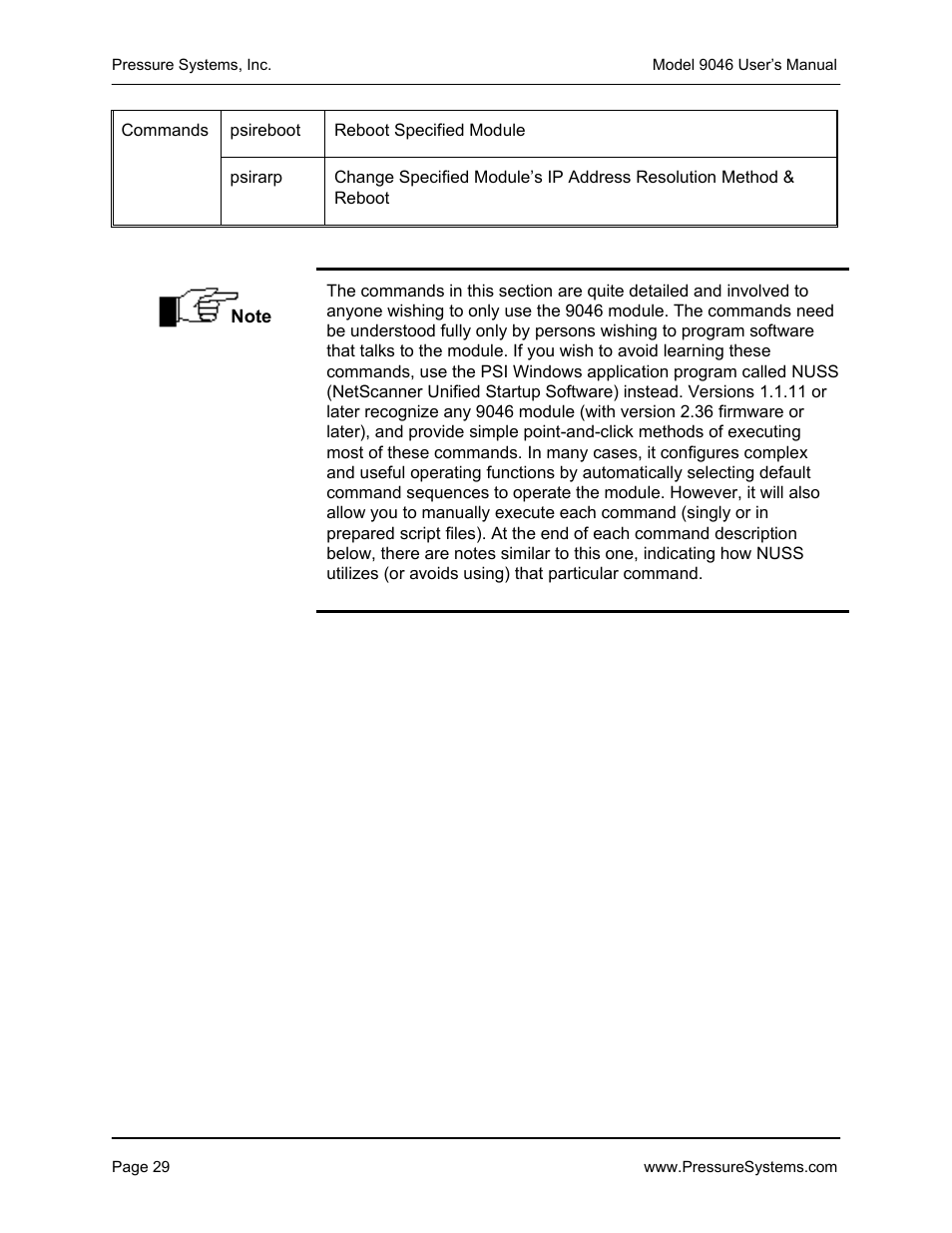 Pressure Systems 9046 User Manual | Page 35 / 72