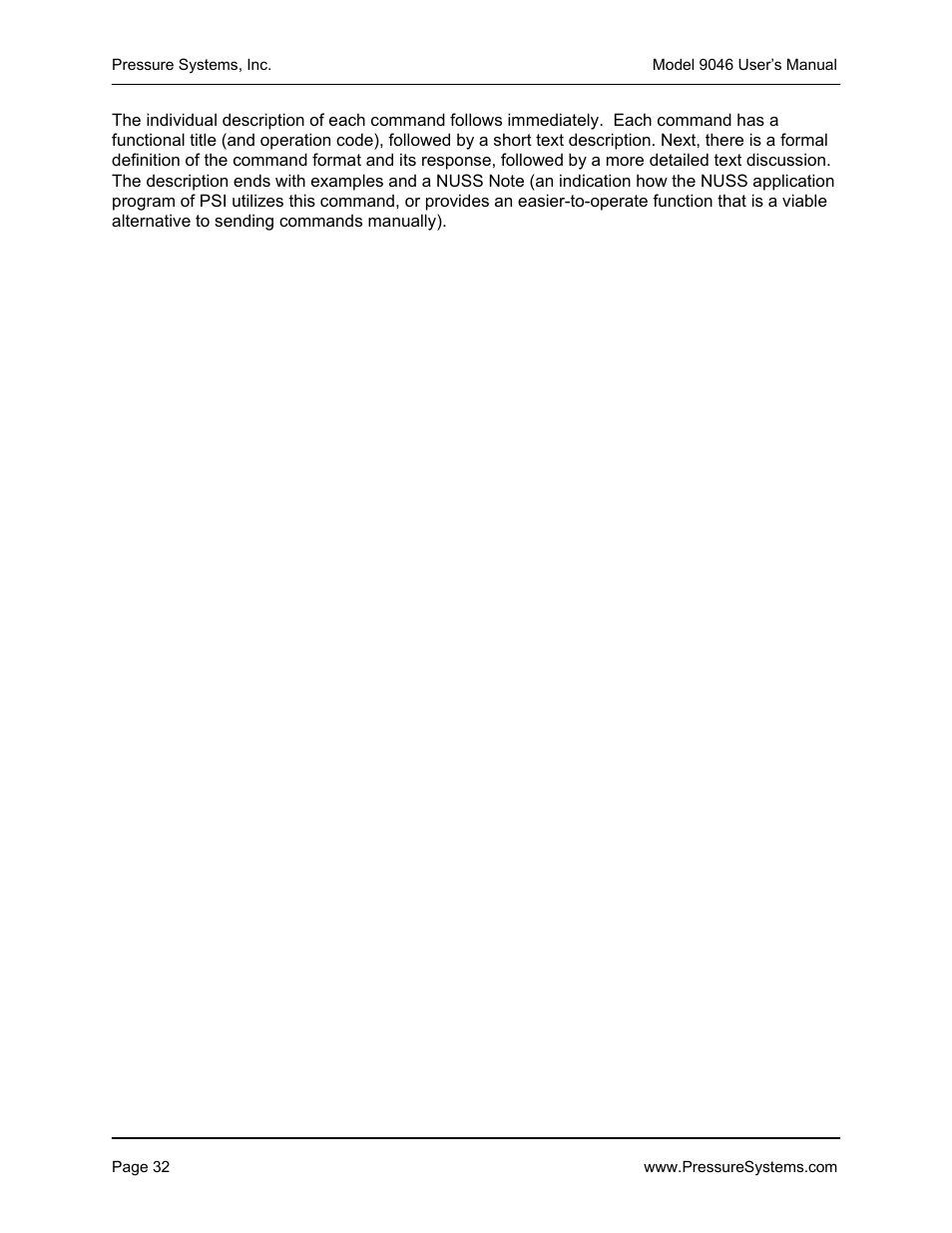 Pressure Systems 9046 User Manual | Page 38 / 72