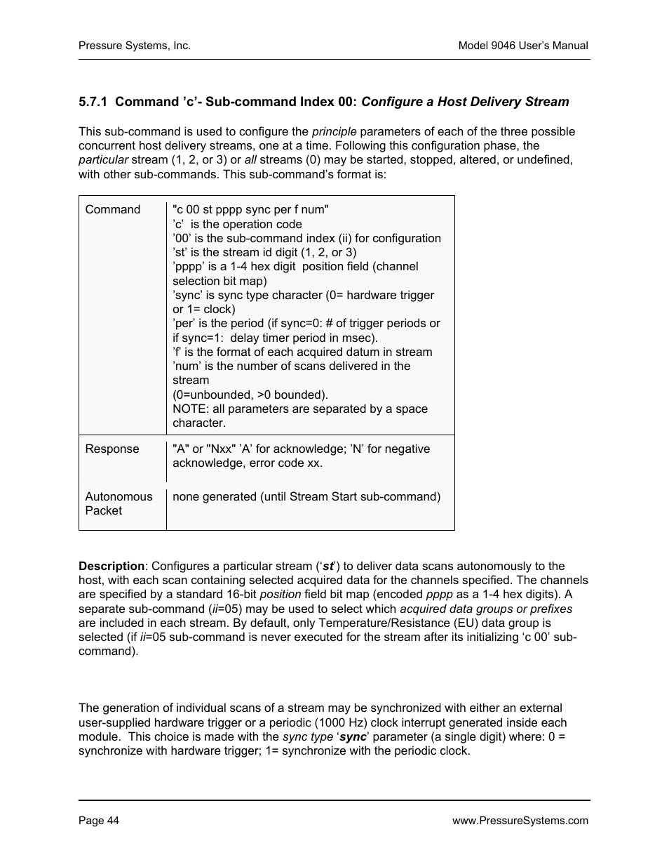 Pressure Systems 9046 User Manual | Page 50 / 72