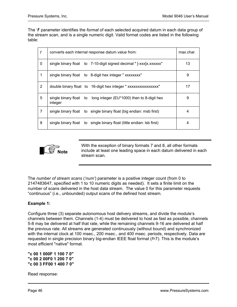 Pressure Systems 9046 User Manual | Page 52 / 72