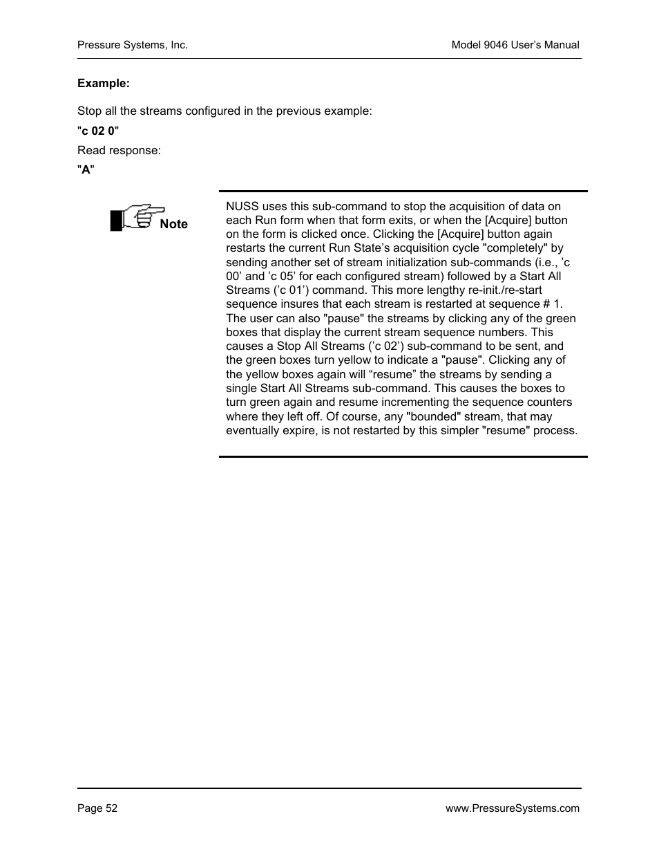 Pressure Systems 9046 User Manual | Page 58 / 72