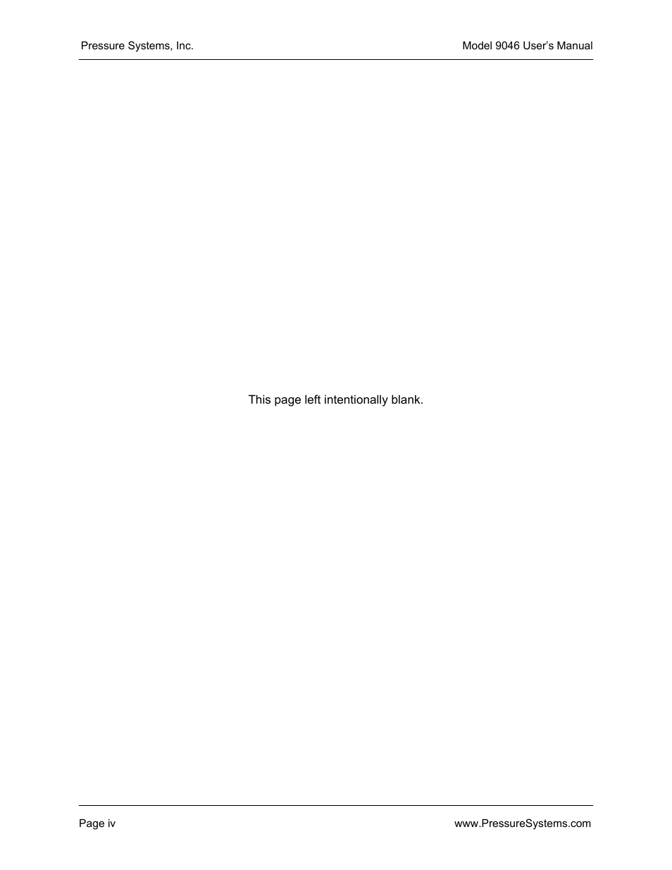 Pressure Systems 9046 User Manual | Page 6 / 72