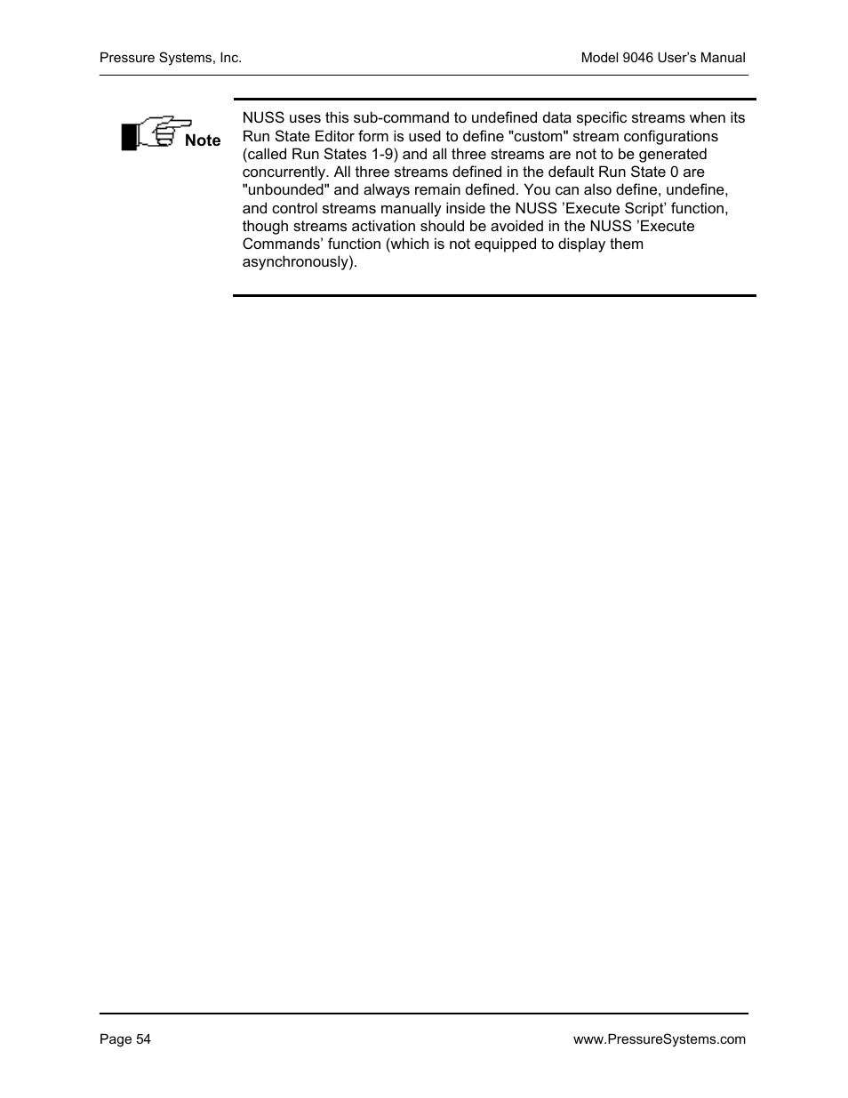 Pressure Systems 9046 User Manual | Page 60 / 72