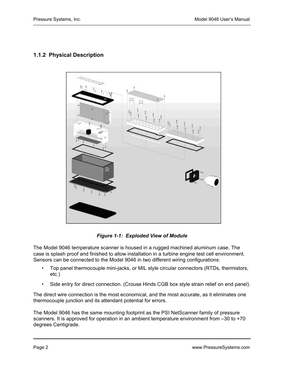 Pressure Systems 9046 User Manual | Page 8 / 72