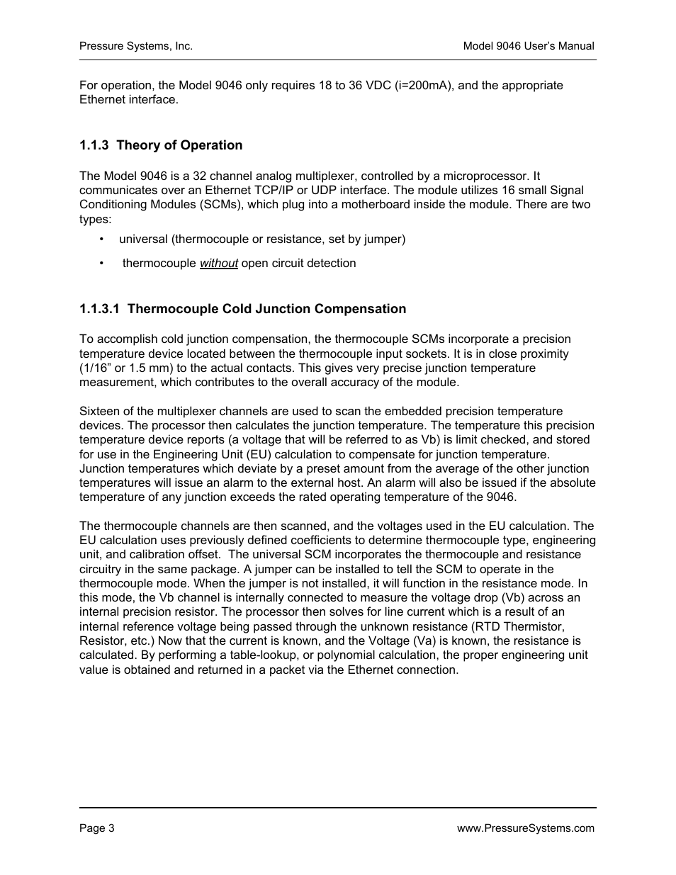 Pressure Systems 9046 User Manual | Page 9 / 72