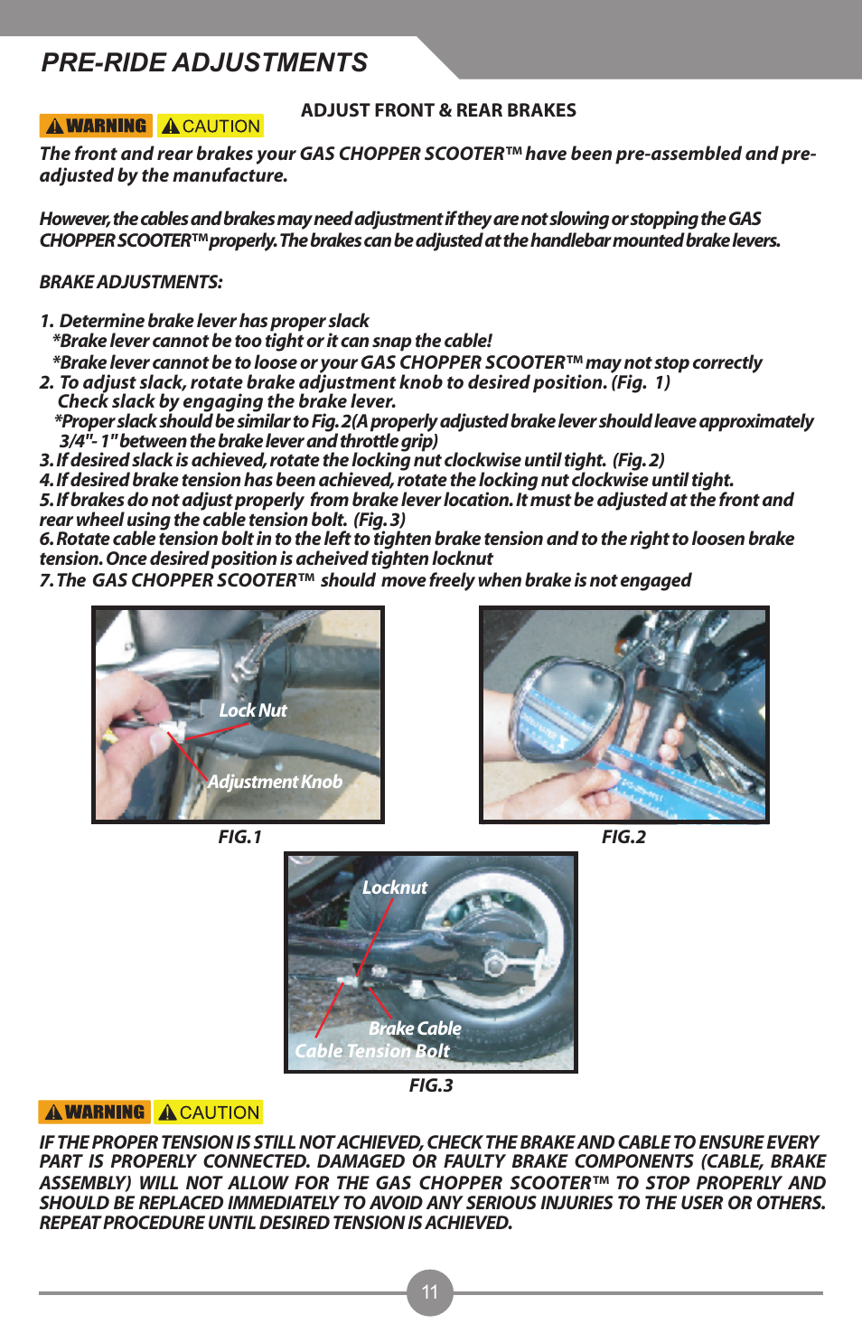 Pre-ride adjustments | Electra Accessories 88969 User Manual | Page 12 / 27