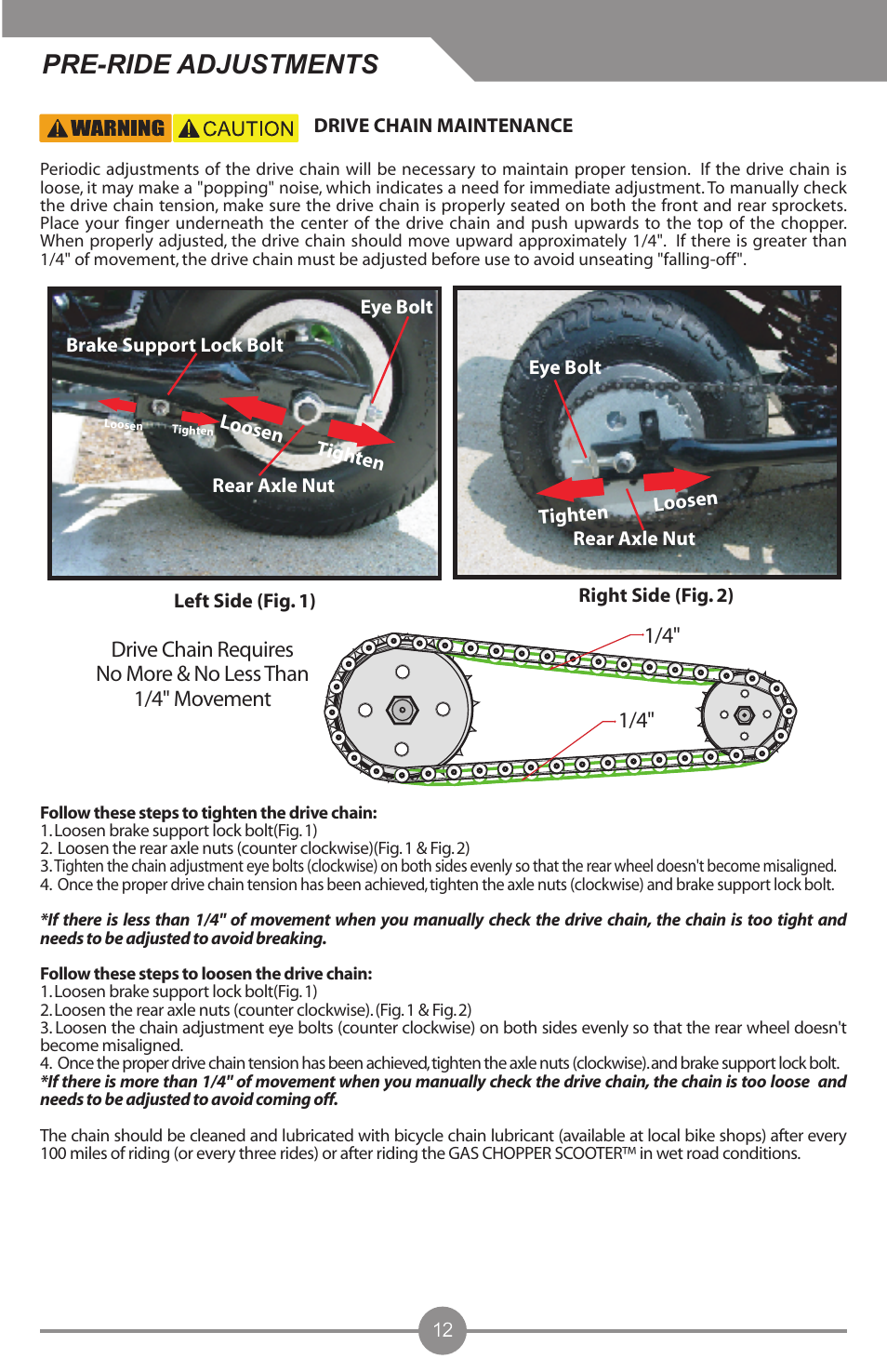 Pre-ride adjustments | Electra Accessories 88969 User Manual | Page 13 / 27