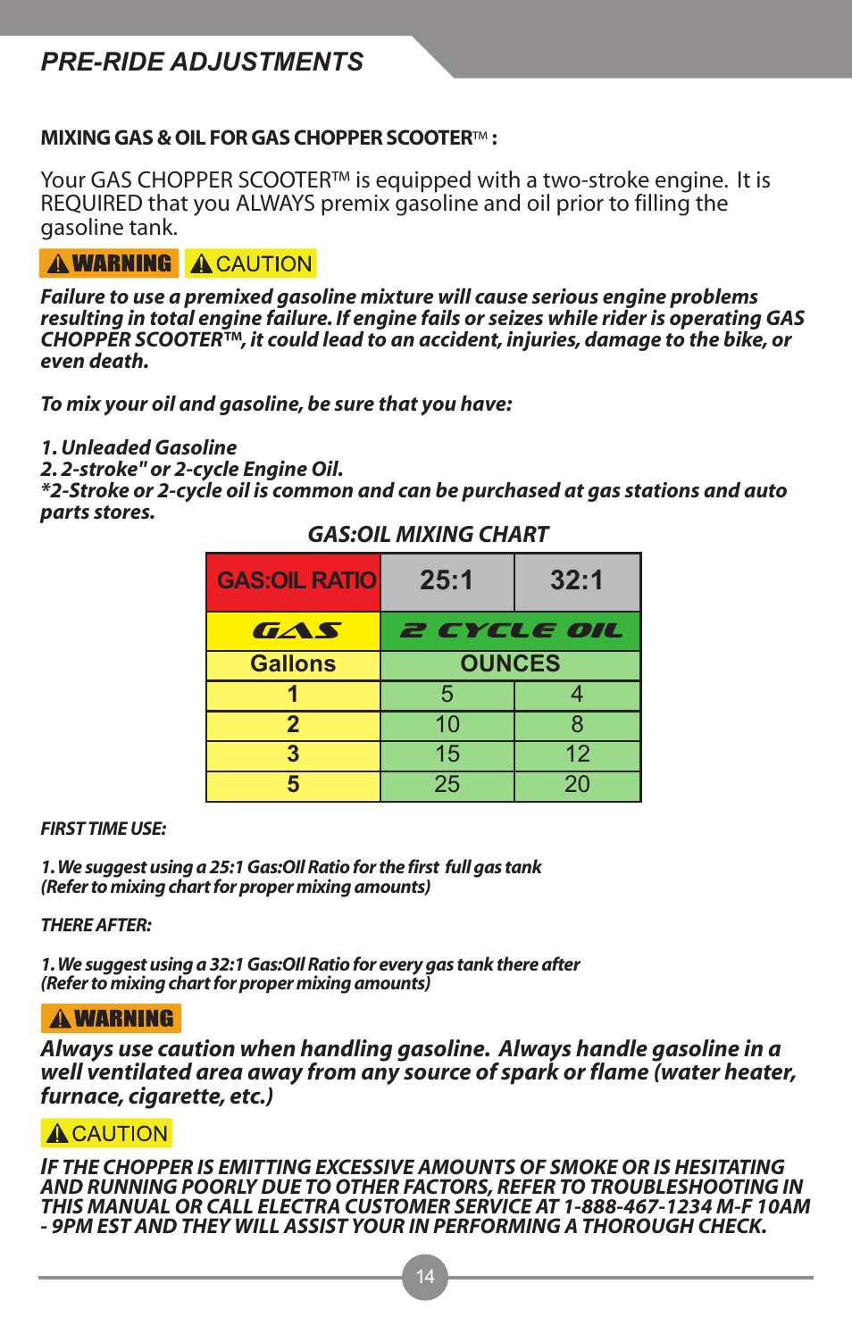 Pre-ride adjustments | Electra Accessories 88969 User Manual | Page 15 / 27