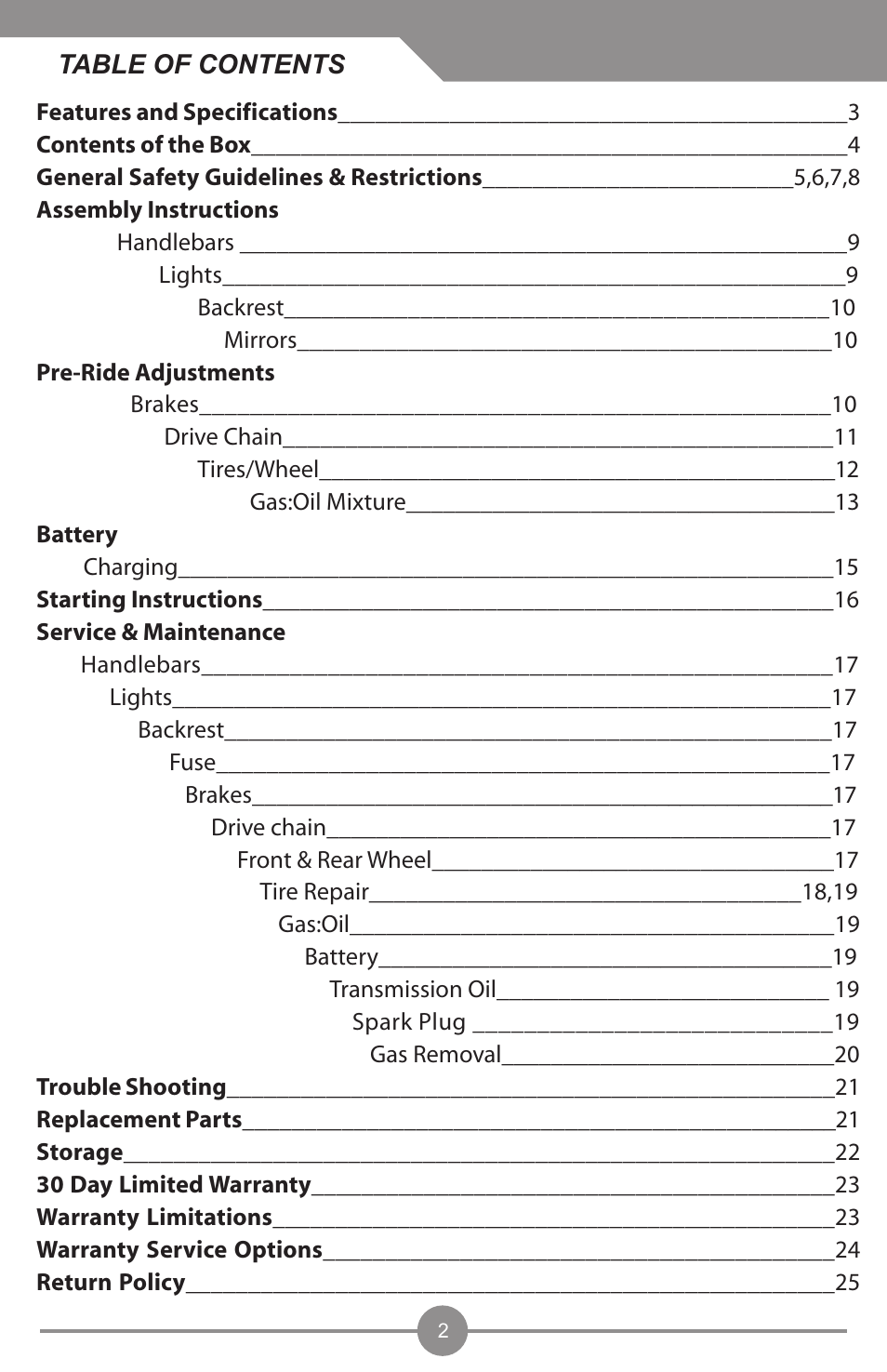 Electra Accessories 88969 User Manual | Page 3 / 27