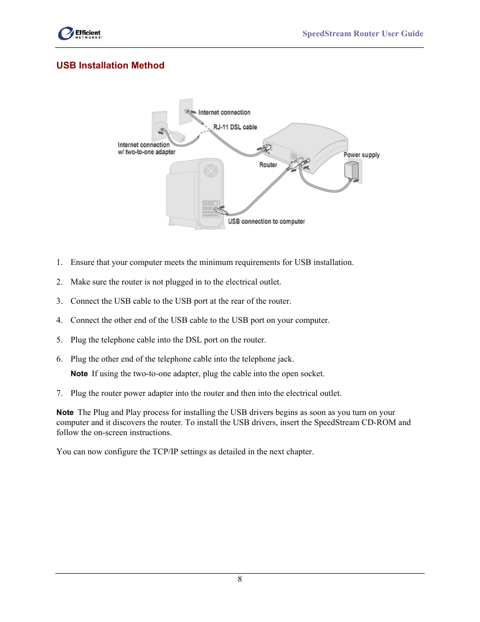 Efficient Networks SpeedStream 5100 Series User Manual | Page 16 / 80