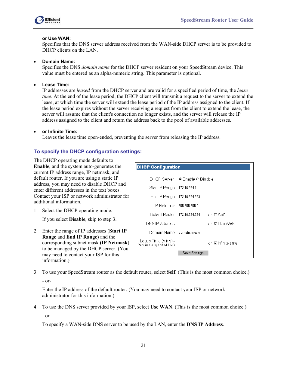 Efficient Networks SpeedStream 5100 Series User Manual | Page 29 / 80