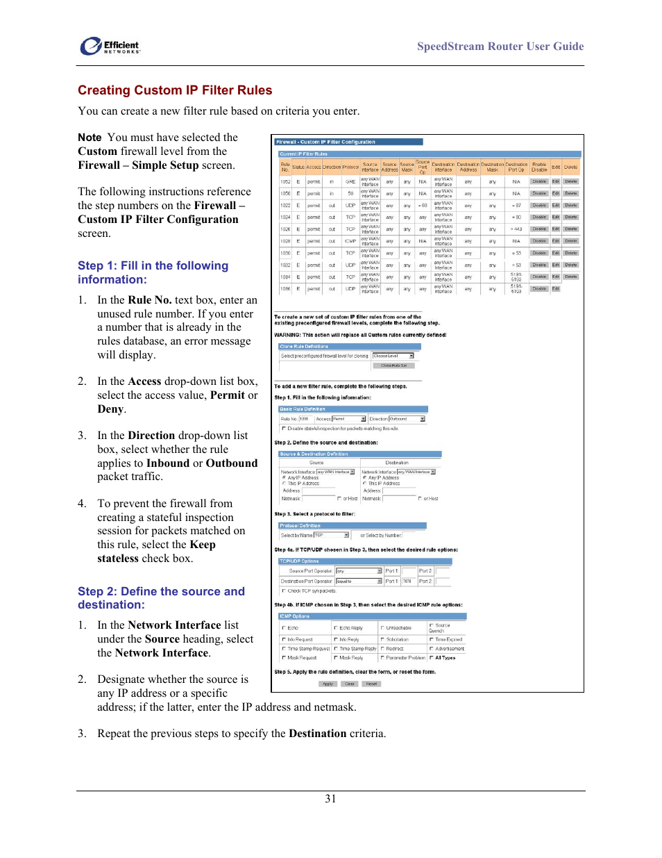 Efficient Networks SpeedStream 5100 Series User Manual | Page 39 / 80