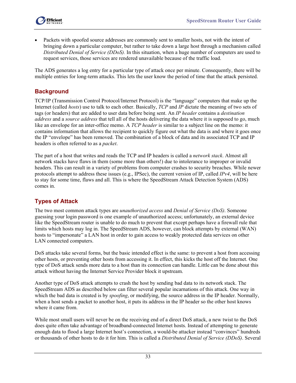 Efficient Networks SpeedStream 5100 Series User Manual | Page 41 / 80