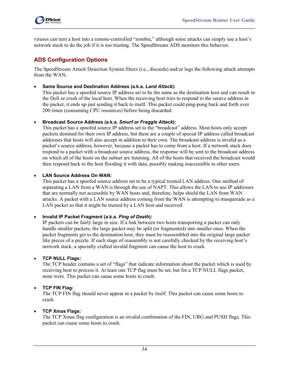 Efficient Networks SpeedStream 5100 Series User Manual | Page 42 / 80