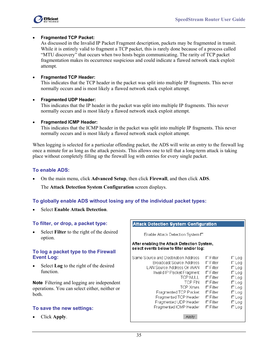Efficient Networks SpeedStream 5100 Series User Manual | Page 43 / 80