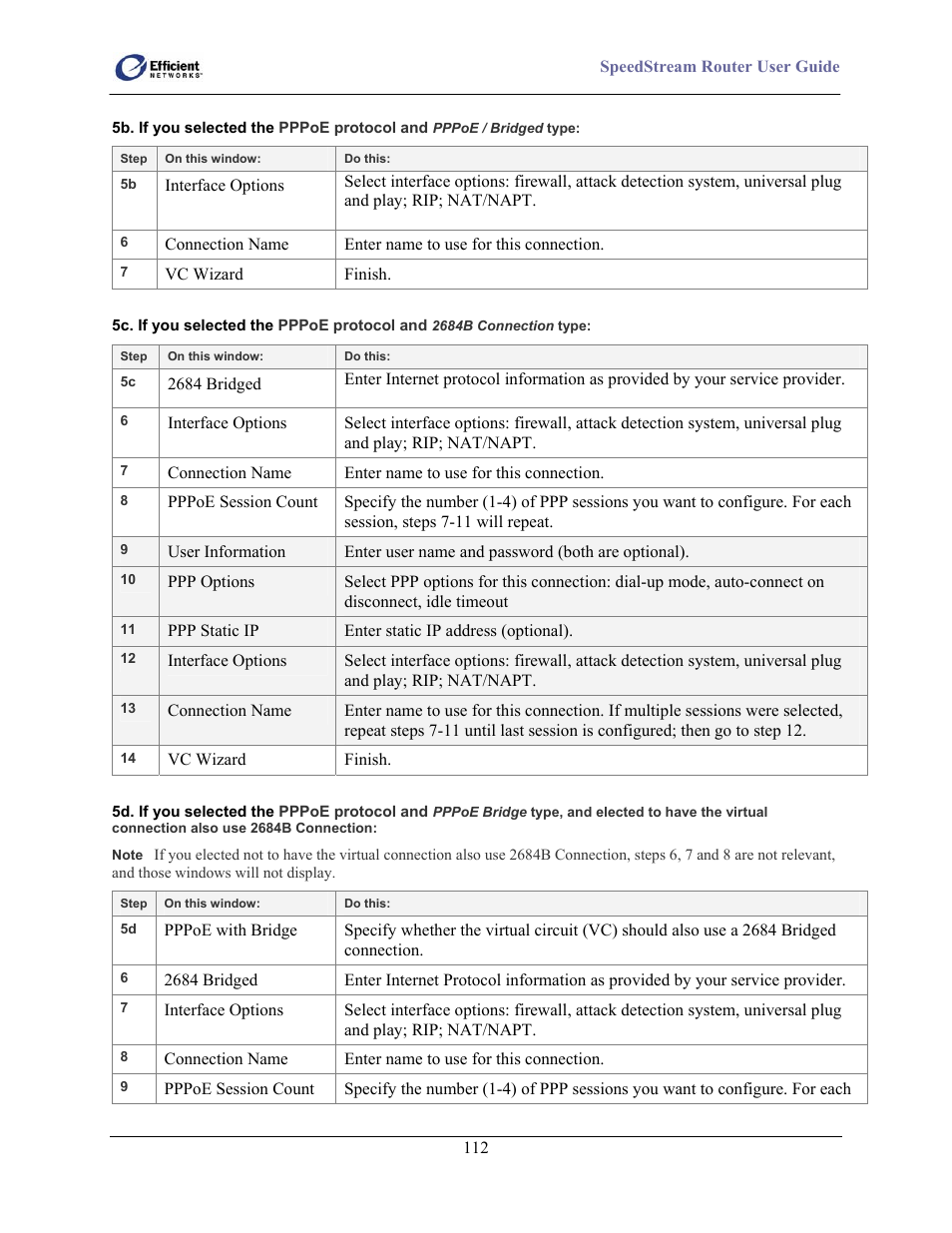 Efficient Networks 5100 Series User Manual | Page 122 / 129