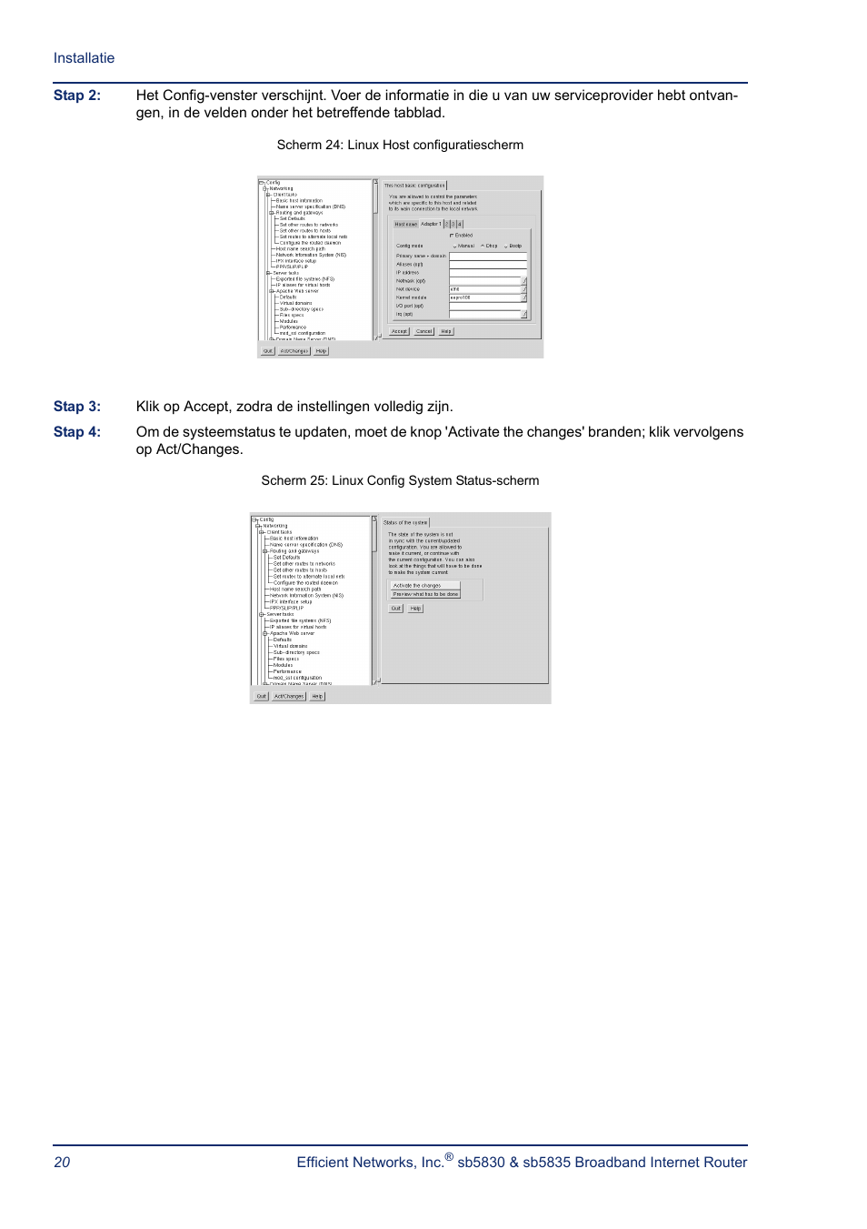 Efficient Networks SB5835 User Manual | Page 20 / 83